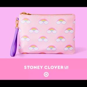 STONEY CLOVER X for TARGET NWT Rainbow Flat Pouch Light Pink